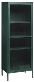 Vetrina in metallo verde Bronco, altezza 160 cm - Unique Furniture