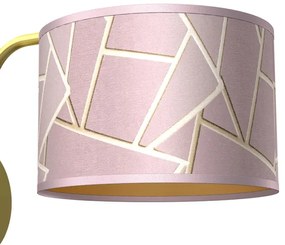 Applique ZIGGY 1xE27/60W/230V rosa/oro