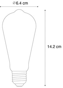 Set di 5 Lampadina LED E27 A60 Lux Sensor 4W 400lm 2200K