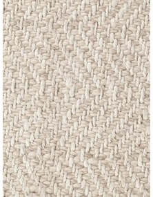 Passatoia color crema e avorio in misto lana tessuta a mano 80x200 cm Majoli – Elle Decoration