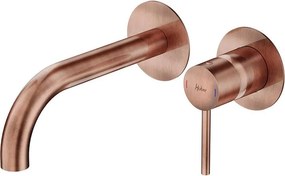 Rubinetto per lavabo K2 245 rame HUBER getto laminare cristallino