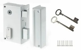 Serratura Yale YAV37D  12,5 x 7 x 18 Bianco Acciaio Rettangolare Porte Verticale