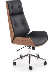 Sedia da ufficio WEBSTER in noce e nero – 60x65x114–122 cm