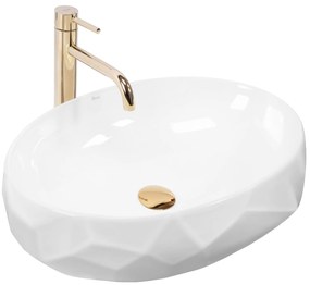 Lavabo da appoggio in ceramica REA Maya