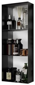 Pensile bagno Pixel nero opaco P 15 x L 30 x H 80 cm