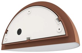 Applique Curva Monodirezionale con base E27 IP54 Corten - Serie BRINA