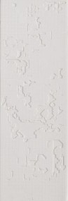 Mutina Bas Relief Piastrella Trafilato Cm 18x54 Cloud Relief Bianco