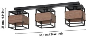 Eglo 43804 - Plafoniera EVESHAM 3xE27/40W/230V