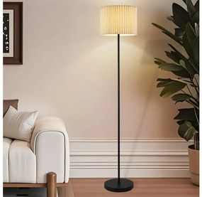 Brilagi - Lampada da terra NORDIC WAVE 1xE27/15W/230V lino/nero