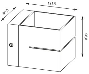 Zuma Line 91066-N - Lampada da parete TRANSFER WL 1xG9/40W/230V bianca