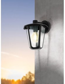 Eglo 98121 - Applique da esterno MONREALE 1xE27/60W/230V IP44 nero