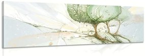 Quadro su tela – Alberi pastello da fiaba