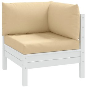 Cuscini Per Pallet 3 Pz Beige Mélange İn Tessuto /
