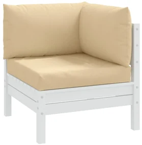 Cuscini Per Pallet 3 Pz Beige Mélange İn Tessuto /