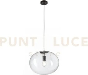 Lampadario a sospensione galaxy nera 1 luce attacco e27 40x155cm in...