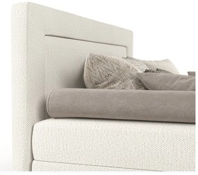 Letto singolo imbottito beige 80x200 cm Alba - Maison de Rêve