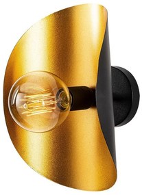 Lampada da parete nera/dorata Sivani – Opviq lights