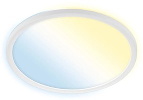 Plafoniera Moderna Slim Brilo Smart Plastica Bianco Led Integrato 18W 3000K