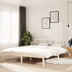 Giroletto Bianco İn Legno Massello 160x200 Cm /