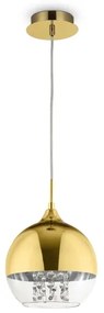 Maytoni P140-PL-110-1-G - Lampadario a sospensione con filo FERMI 1xE27/60W/230V oro