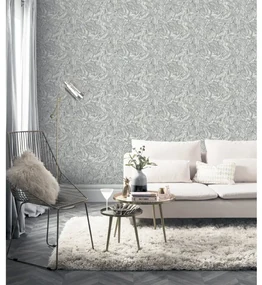 Carta Da Parati Liquid Marble Grigio /