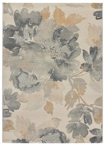 Tappeto grigio/beige 80x150 cm Flores Sunset – Universal