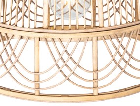 Lampada a sospensione orientale in rattan 44 cm - Michelle