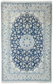 Nain Tappeto persiano 320x210 Blu (Iran) Annodato A Mano