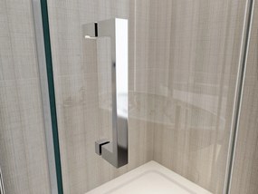 Porta Parete Doccia 120 cm 1 Anta Scorrevole in Cristallo Trasparente 8mm H190 Cristal...