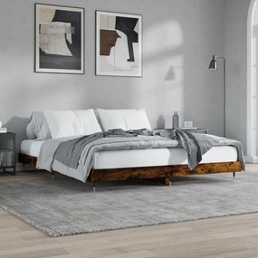 Giroletto Senza Materasso Rovere Fumo 120x200 Cm İn Truciolato /