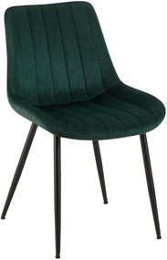 Sedia Da Pranzo İn Velluto Rahden Con Design Elegante E Comfort Eccezionale / Grün