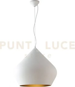 Lampadario a sospensione tholos bianca 1 luce attacco e27 52x201cm ...