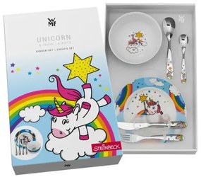 WMF - Set di stoviglie per bambini UNICORN, 6 pezzi