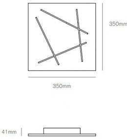 Flat plafoniera 31w 4000k 1328lm