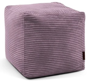 Puof a sacco viola con rivestimento in velluto a coste Up! MooG – SLOWDOWN