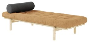 Divano in velluto a coste marrone senape 200 cm Next - Karup Design