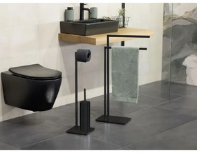 WENKO 71556800 - Set WC RECCO 20x71,5 cm nero