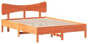 Letto senza materasso marrone cera 140x190 cm in legno di pino