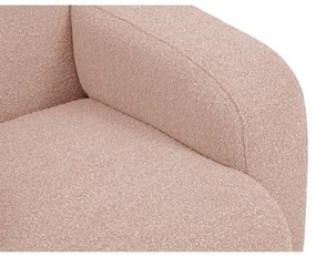 Divano angolare rosa in tessuto bouclé (angolo sinistro) Molino - Micadoni Home