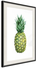 Poster  Unripe Pineapple  Cornice Quadri Cornice nera con pass-partout, Larghezza x Altezza Home decor 60x90