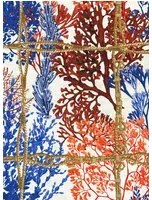 MINDTHEGAP Tapete Corallia - Indigo/ Red/ White/ Yellow