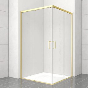 Lato per box doccia angolare scorrevole Jazz dritto dx H 200 x L 70 cm, sp 6 mm dorato vetro senza finitura / trasparente