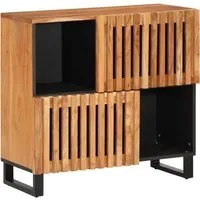 Credenza 80x34x75 cm in Legno Massello di Acacia 377570