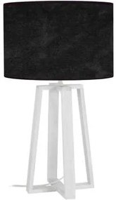 Tosel  Lampade d’ufficio lampada da comodino tondo legno In bianco e nero  Tosel