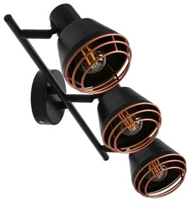 Faretto NERIA 3xE14/40W/230V nero/rame