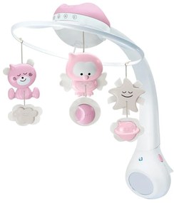 Infantino - Giostrina 3 in 1 con melodia, 3xAAA, rosa, per culla