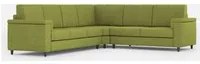 Divano Angolare 6 Posti 286x246x85 cm Marrak in Tessuto Verde