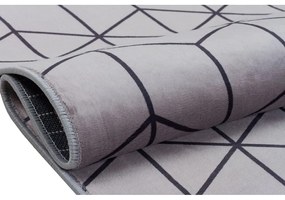 Tappeto lavabile grigio 160x100 cm - Vitaus