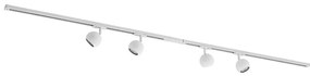 Lindby - Linaro Round Track 4 Plafoniera GU10 Bianco Lindby