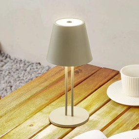 Lindby Lampada da tavolo ricaricabile a LED Janea TWIN, verde, metallo Lindby, dimmerabile, Verde, Metallo, Moderno